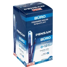 Ручка масляна Pensan Buro Pen 1.0 мм синя 2270-Blue — фото 4