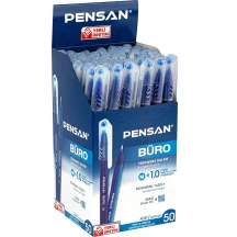 Ручка масляна Pensan Buro Pen 1.0 мм синя 2270-Blue — фото 5