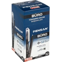 Ручка масляна Pensan Buro Pen 1.0 мм чорна 2270-Black — фото 3