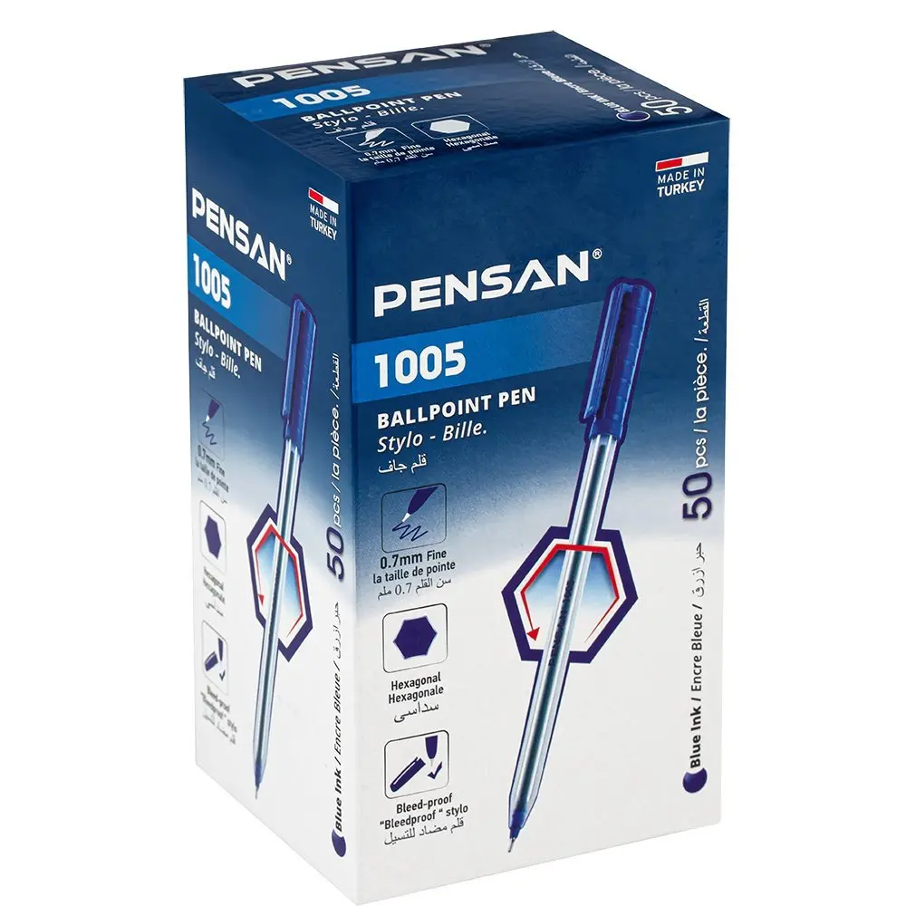 Ручка масляна Pensan 1005 0,7 мм синя 1005-Blue — фото 4