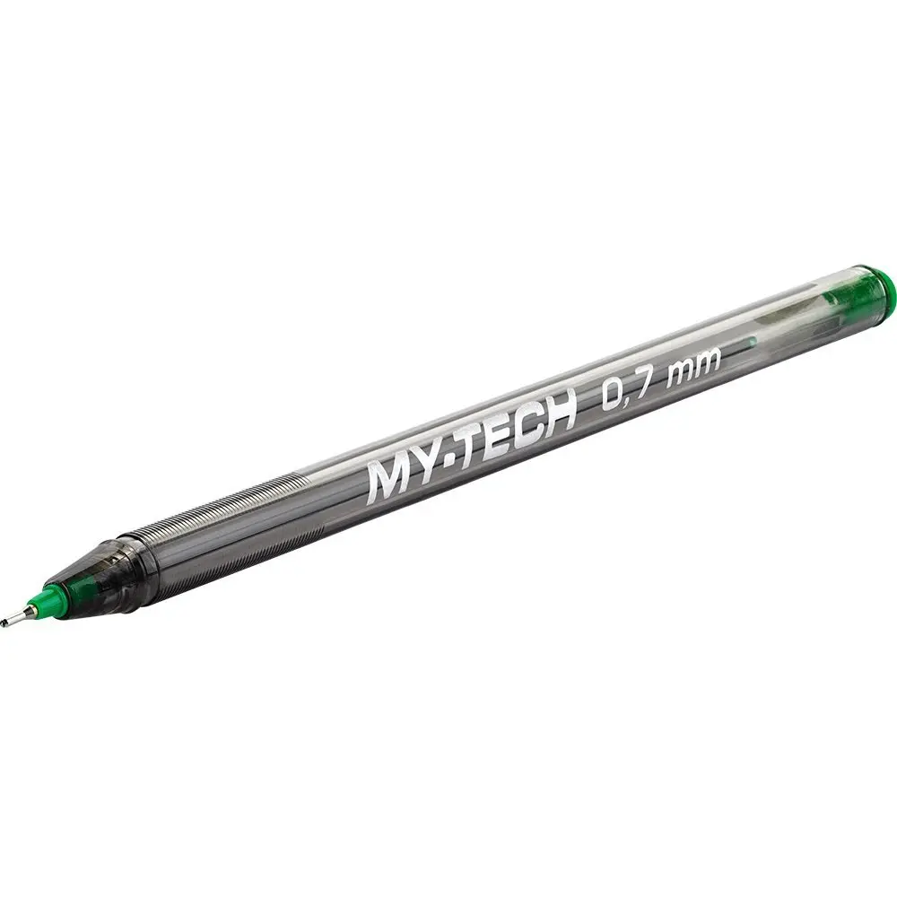 Масляная ручка Pensan My-Tech 0,7 мм зеленая 2240/25-Green — фото 2