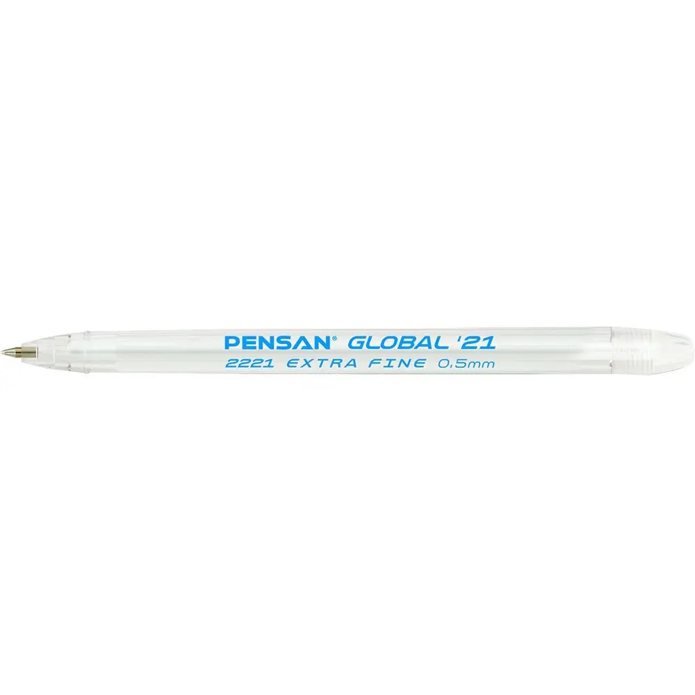 Масляная ручка Pensan Global 0,5 мм синяя 2221/12-Blue — фото 3