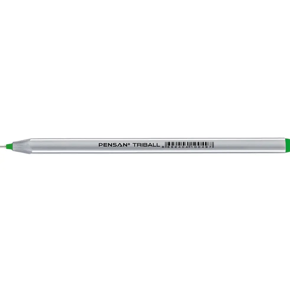 Ручка масляна Pensan Triball 1.0 мм зелена 1003/12-Green — фото 2