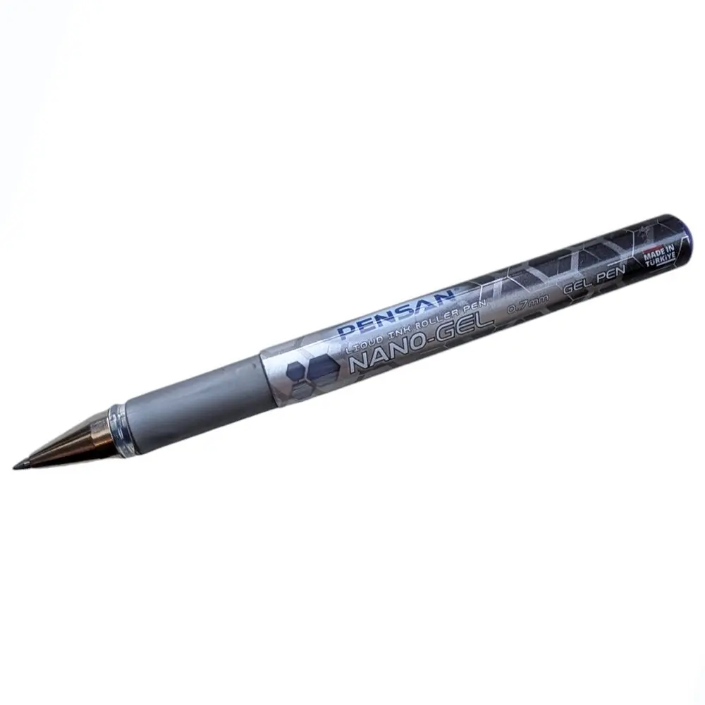 Ручка ролер гелева Pensan Nano Gel 0,7 мм чорна 6020/36-Black — фото 2