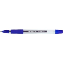 Гелевая ручка Pensan Soft Gel 0,7 мм синяя 2400/12-Blue — фото 3
