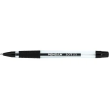 Ручка гелева Pensan Soft Gel 0,7 мм чорна 2400/12-Black — фото 3