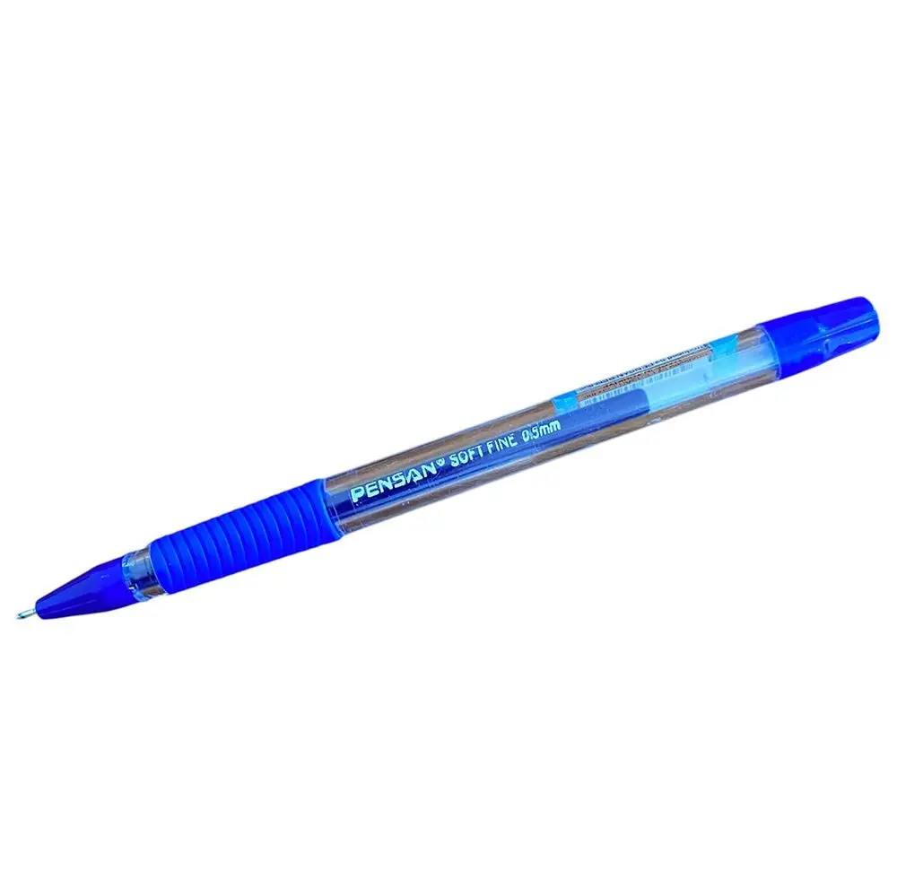 Гелевая ручка Pensan Fine Gel 0,5 мм синяя 2420/12-Blue — фото 2
