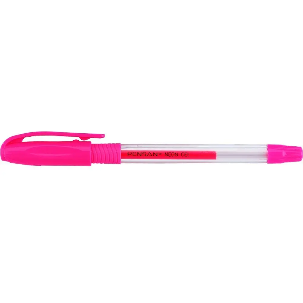Гелевая ручка Pensan Neon Gel 1,0  мм розовая 2290/12-Pink — фото 3