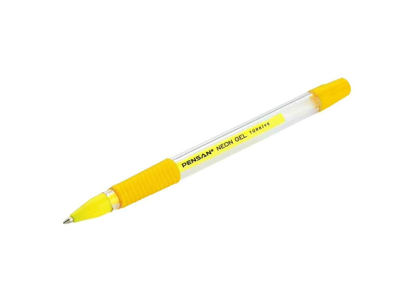 Ручка гелева Pensan Neon Gel 1,0 мм жовта 2290/12-Yellow