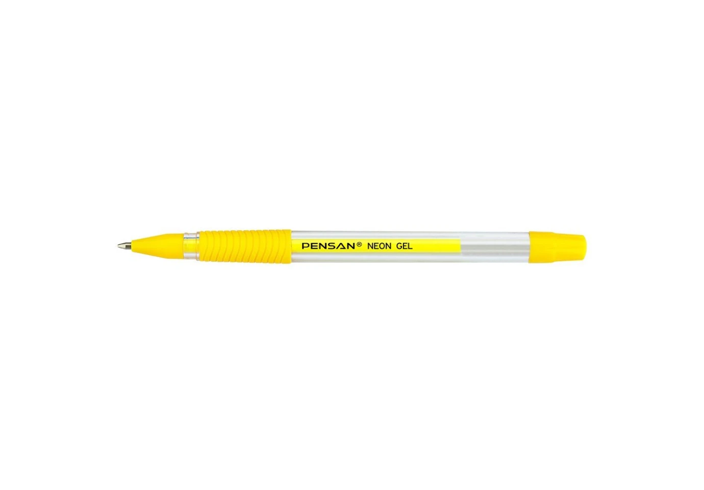 Ручка гелева Pensan Neon Gel 1,0 мм жовта 2290/12-Yellow