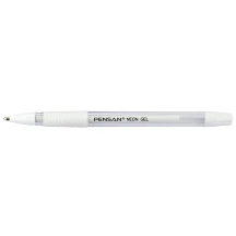 Ручка гелева Pensan Neon Gel 1,0 мм біла 2290/12-White — фото 3