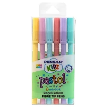 Фломастеры пастельные Pensan Kidz Pastel 6  цветов в упаковке 99090