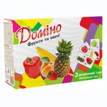 Игра Strateg учебная "Домино. Фрукты и овощи" 30764