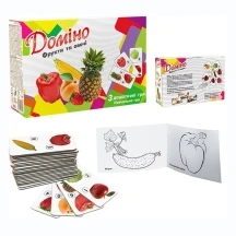Игра Strateg учебная "Домино. Фрукты и овощи" 30764 — фото 2