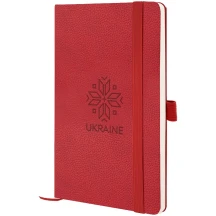 Книга записна Axent Partner Soft Skin "Вишиванка", 125 х 195 мм, 96 аркушів, клітинка, червона 8616-06-7-A