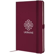 Книга записная Axent Partner "Вышиванка", 125 х 195 мм, 96 листов, клетка, винная 8201-46-7-A