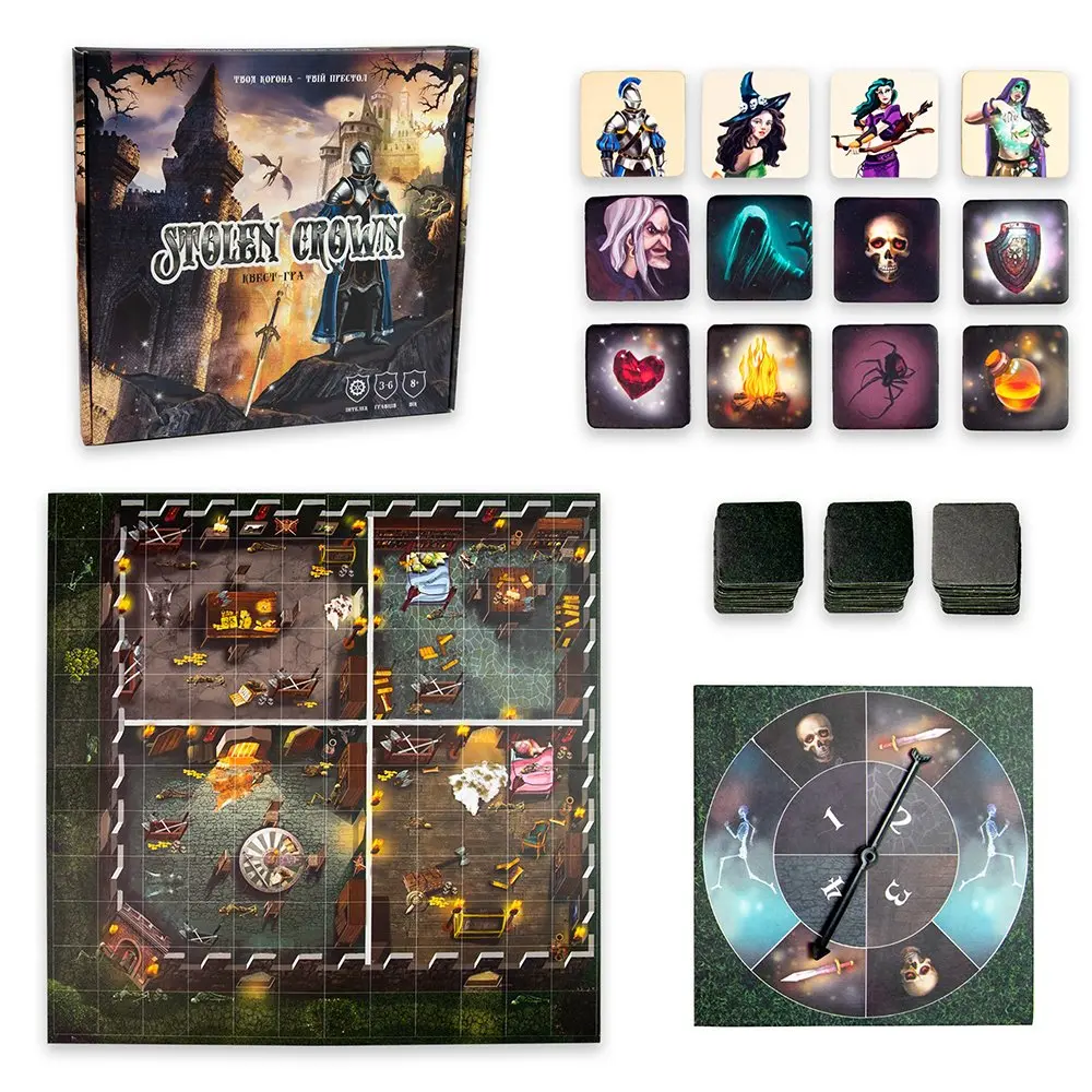 Игра Strateg "Stolen Crown" настольная, развлекательная 8+ 30811 Игра Strateg "Stolen Crown" настольная, развлекательная 8+ 30811 — фото 2
