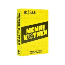 Гра Strateg настільна ''Мемні котики", розважальна патріотична 30734