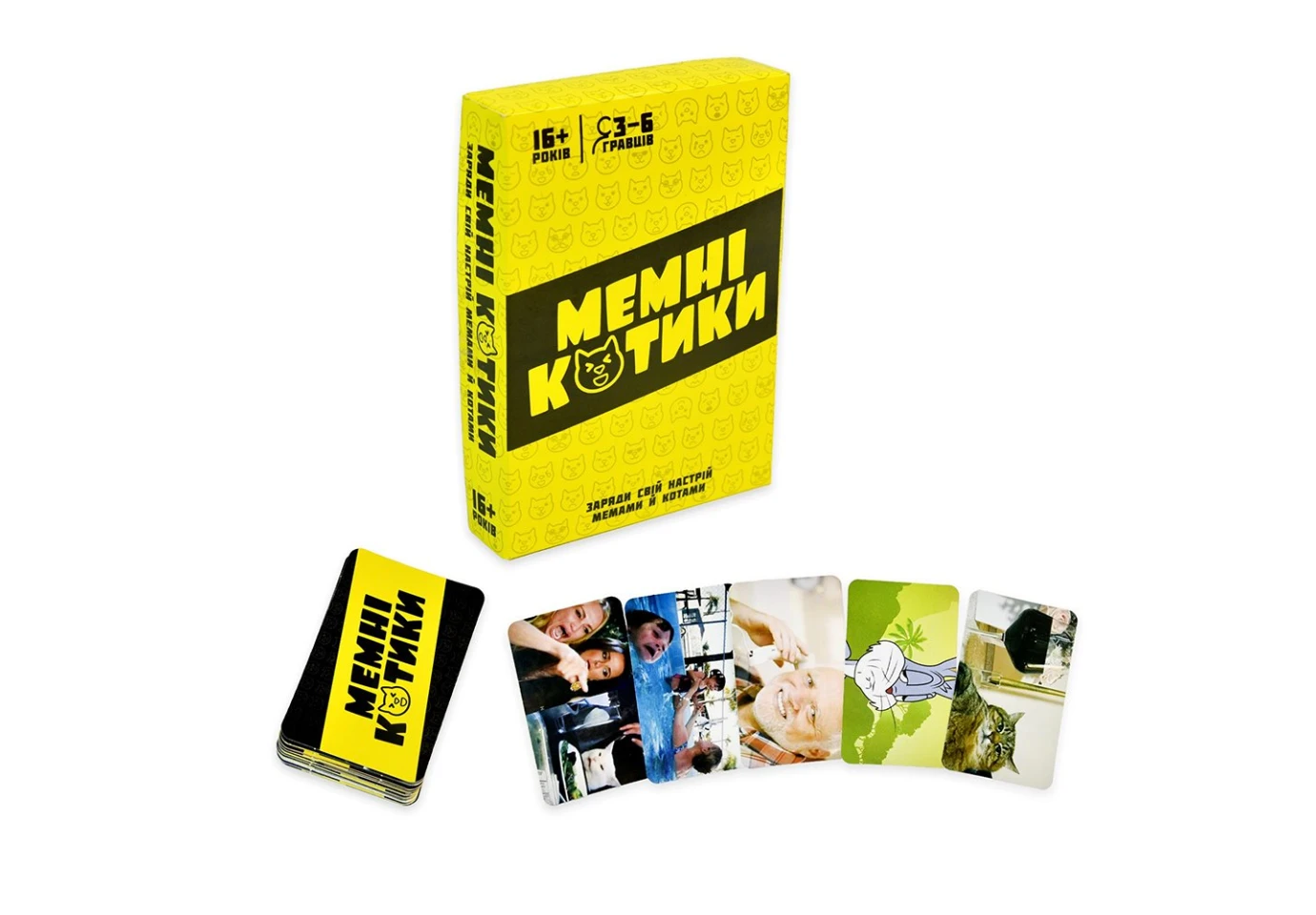 Игра Strateg настольная "Мемные котики", развлекательная патриотическая 30734