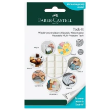 Клей Faber-Castell Tack-It  многоразовый 90 штук, белый 187091/589150-50