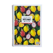 Книжка для записів А4 80 аркушів, клітинка, пружина 10В-001