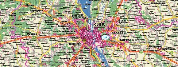 Карта автошляхів України М1 : 850 000, 160 х 110 см, папір, ламінація — фото 2