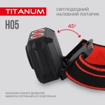 Ліхтар налобний Titanum світлодіодний 250 Lm 6500 k TLF-H05 — фото 6