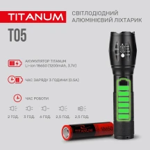 Ліхтар Titanum ручний світлодіодний 300 Lm 6500 K, алюмінієвий TLF-T05 — фото 5
