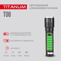 Ліхтар ручний Titanum світлодіодний 700 Lm 6500 K, алюмінієвий TLF-T08 — фото 5