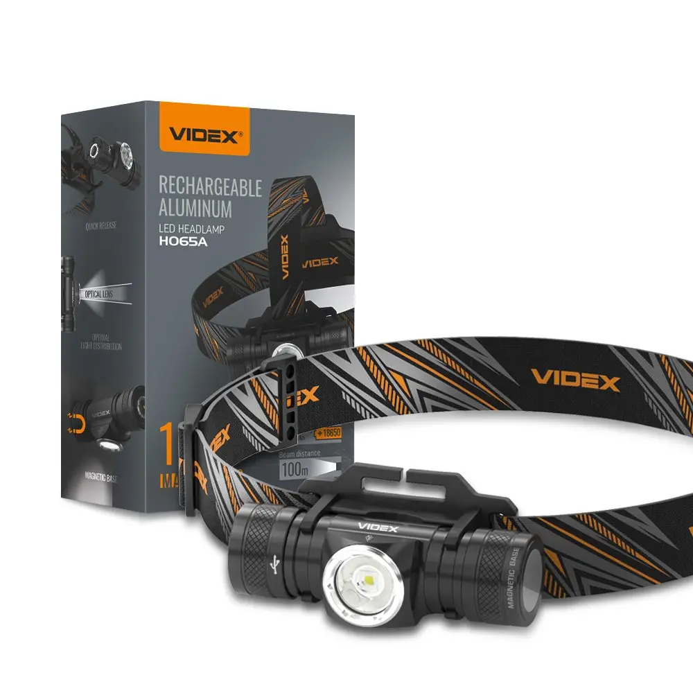 Ліхтар налобний Videx світлодіодний 1200Lm 5000K VLF-H065A — фото 2