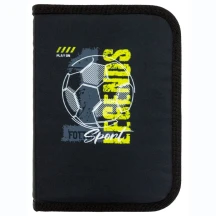 Пенал Class без наполнения "Football" 1 ярусный, 2 отворота, полиэстер 25208C