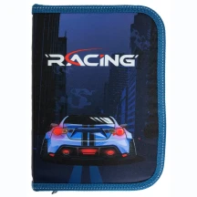 Пенал Class без наполнения "Racing" 1 ярусный, полиэстер 25009C