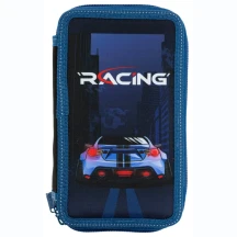 Пенал Class без наполнения "Racing" 2 ярусный, полиэстер 25309C