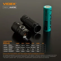 Ліхтар ручний Videx світлодіодний 4000Lm 6500K VLF-A406 — фото 11