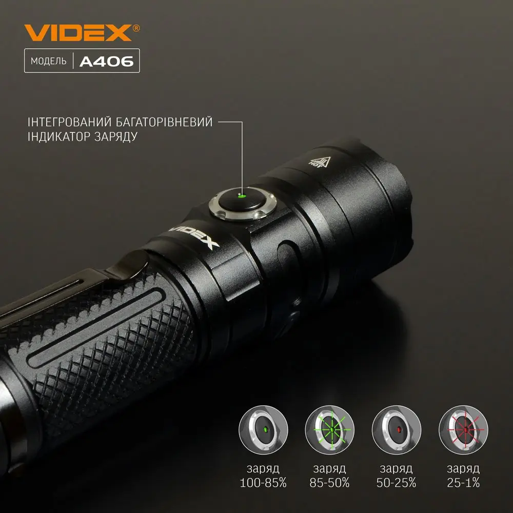 Ліхтар ручний Videx світлодіодний 4000Lm 6500K VLF-A406 — фото 8