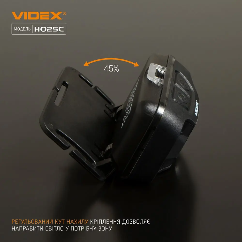 Ліхтар налобний з червоним світлом Videx світлодіодний 1500Lm 5000K VLF-H025C — фото 10