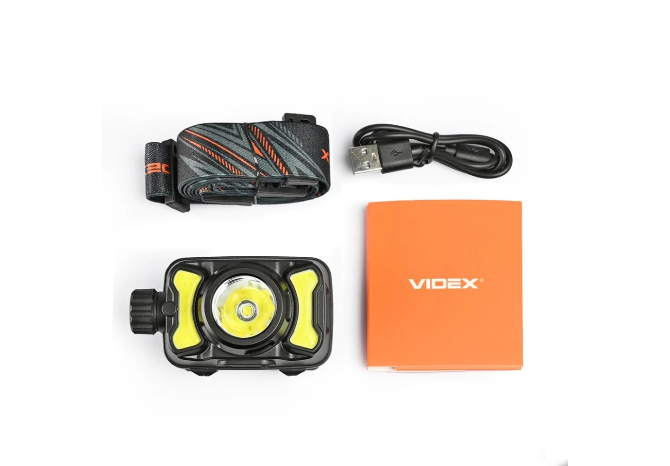 Фонарь налобный с красным светом Videx светодиодный 700Lm 5000K VLF-H147