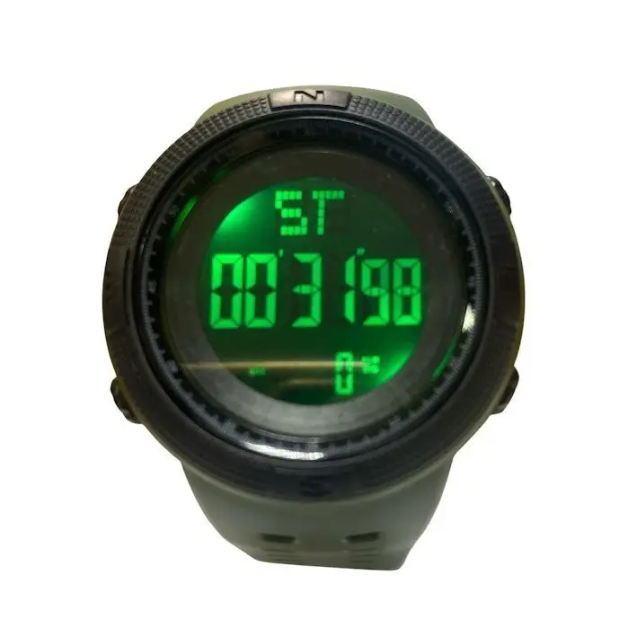 Часы спортивные электронные Honhx Black Green черные с зеленым ремешком №3 Часы спортивные электронные Honhx Black Green черные с зеленым ремешком №3