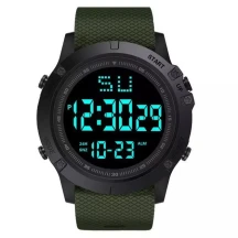 Годинник наручний спортивний електронний Honhx Black Green, олива №14