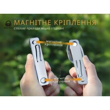 Мультитул - набір столових приладів Roxon, 2 в 1 (ложка, виделка), нержавіюча сталь RoxC2 — фото 4