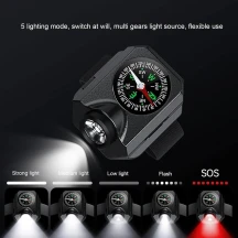 Компас на руку, ліхтар, Li-Ion аккумулятор, ЗУ Type-C, Box W04-LED — фото 4