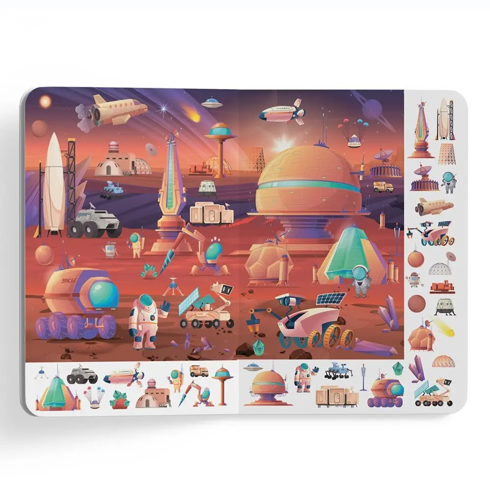 Віммельбух книга - картонка "Великий віммельбух. Космос" Crystal Book — фото 3