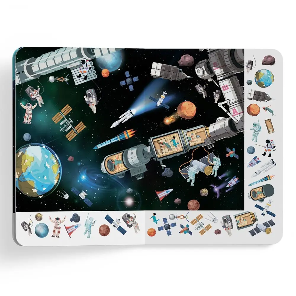 Віммельбух книга - картонка "Великий віммельбух. Космос" Crystal Book — фото 5