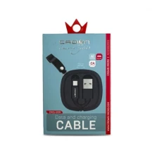 Кабель Crown USB 2.0 AM-C Type 0,9 м, асорті CMCU-013C