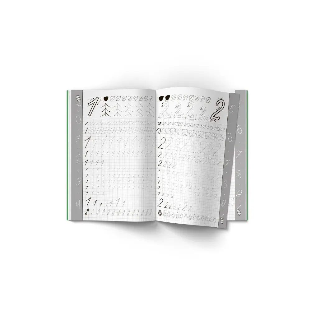 Прописи "Математика. Вчимося писати цифри" Crystal Book — фото 2