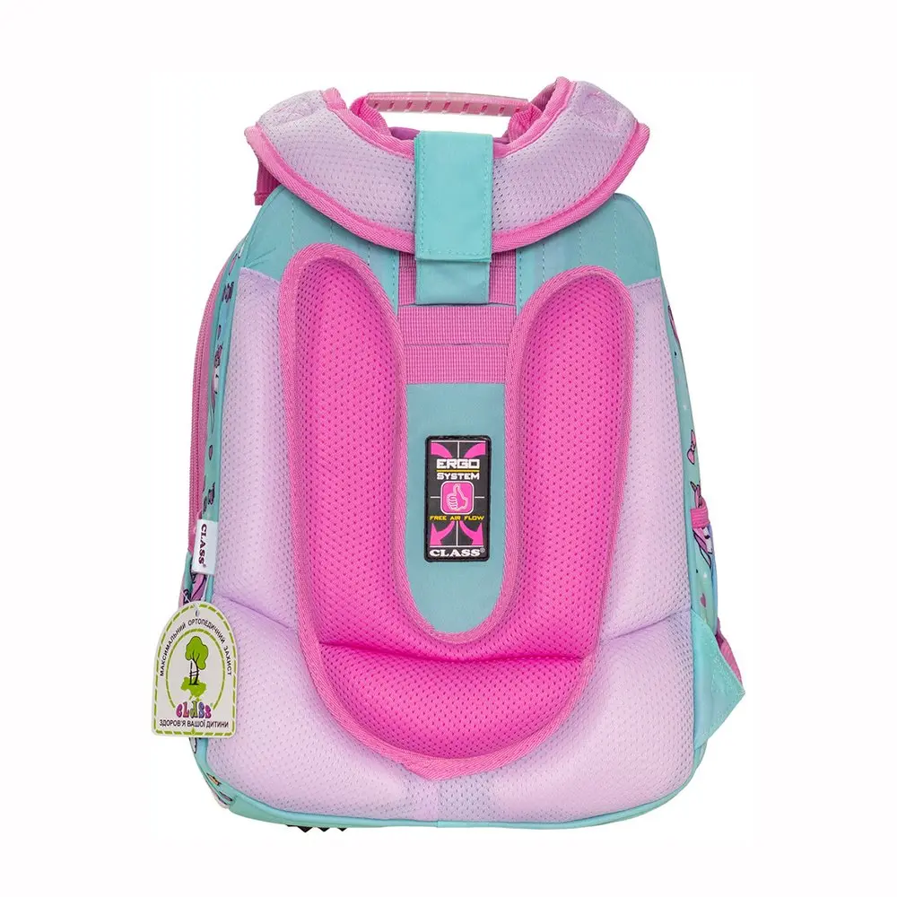 Ранець шкільний mini, 35 х 27 х 16 см "Cute Unicorn" 2 відділення, поліестер, різнокольоровий Class 2505C — фото 4