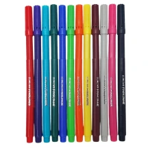 Набір файнлінерів різнокольорових Hiper Slimline Fineliner 0,5 мм, 12 штук HSF-7012 — фото 2
