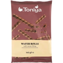 Вафельные трубочки с какао 140 г Toniya