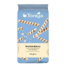 Вафельні трубочки з згущеним молоком 140 г Toniya