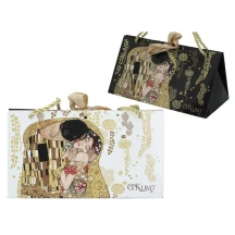 Пакет подарочный треугольной формы Carmani Г.Климт Поцелуй, 17 x 31 см 033-1040